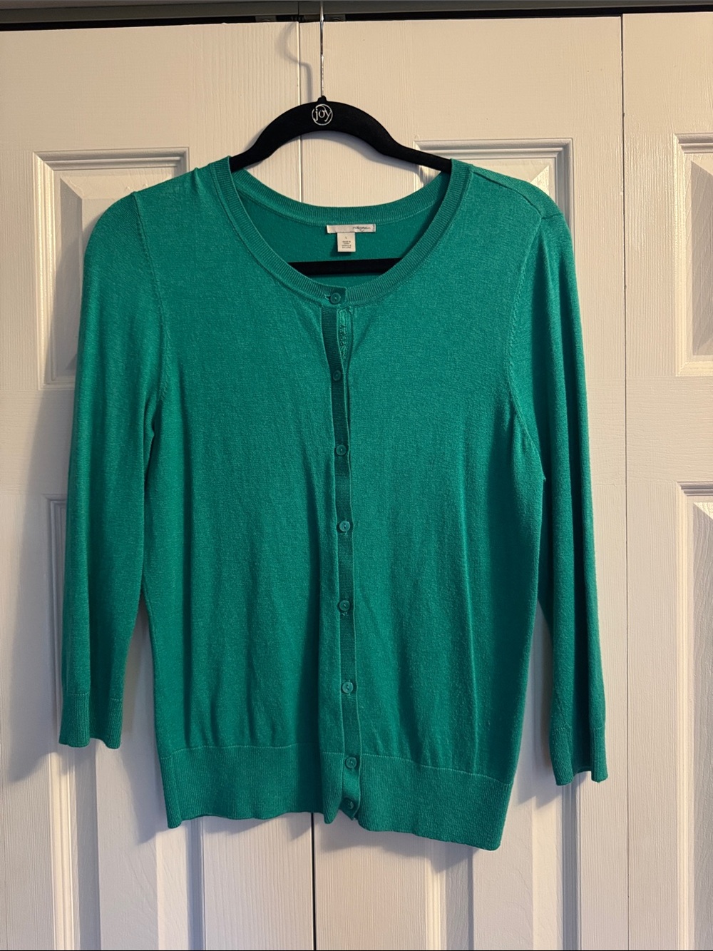 Halogen Emerald Green Lightweight Button-Up Cardigan